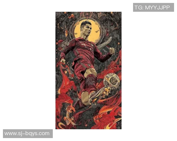 C罗足球传奇绘画作品展现激情与荣耀的完美融合